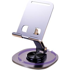 Metal Cell Phone Holder, Adjustable Viewing Angle, Works with All Smartphones and Tablets for Desk, Office, Home and Kitchen