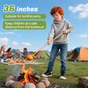 100PCS 36 inch Bamboo Skewers for Marshmallows, S'Mores, Fire Pit, BBQ, Kabob, Grilling, Camping