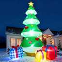 15 FT Christmas Inflatables Giant Christmas Tree Outdoor Decorations, Blow Up Xmas Tree Yard Decor with 3D Ornaments for Garden Lawn Holiday Display