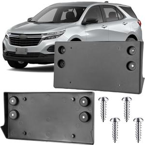License Plate Bracket Accessories for Chevrolet Chevy Equinox 2022 2023 2024, Front Bumper License Plate Holder Replacement Frame Black Mount