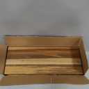 Teak Wood Floating Shelves Perfect for Bathroom Dcor Pack of 2 Wooden Wall Shelves for Bedroom Living Room Kitchen Simple Minimalist Home Dcor 17 x 6.7