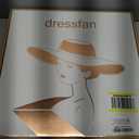 dressfan Fascinator Hats for Women,Linen Vintage Feather Headwear for Derby/Church/Wedding/Cocktail/Tea Party, M26-White