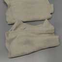 BGment Beige Linen Curtains 40 Inch Length for Short Window - Small Semi Sheer Drapes with Rod Pocket for Cafe Kitchen Bedroom Light Filtering Cream Curtain, 2 Panels, Each Panel 30 Inch Wide