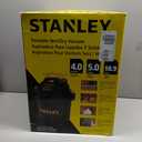 STANLEY Shop Vac SL18115P, 5 Gallon Peak 4 Horsepower Wet Dry Vacuums, Blower 3 in 1 Functions 15 Feet Cleaning Range for Garage, Carpet Clean, Shop Cleaning, Car Detailing with Attachments (Black)