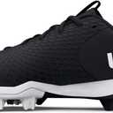 Under Armour Glyde 2.0 RM Softball Cleats (5.5, (001) Black/Black/White)