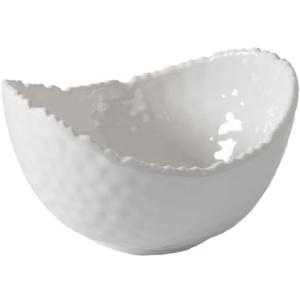 Pampa Bay Shatterproof Melamine Small Oval Bowl, 5.25 x 4.75 Inch., White Tone, BPA Free, Freezer and Dishwasher Safe