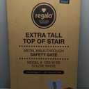 Regalo 2-in-1 Extra Tall Easy Swing Stairway and Hallway Walk Through Baby Gate, White  24-40.5"W x 36"H