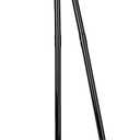 Carlisle FoodService Products Duo-Pan Lobby Broom and Dustpan Set  36" Upright Broom with 2-Piece Handle and Pivoting Pan  Compact Commercial Floor Tool for Tight Spaces, Black