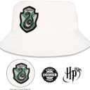 Harry Potter Bucket Hat for Kids, Boy, Girl Sun Hat Ages 4-7, Big Kids 7-14 Years 100% Cotton for Summer Teen Youth Beach Hat (White)