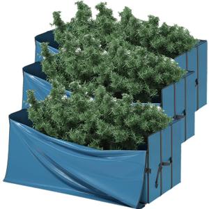 Clara Clark Christmas Tree Storage Bag - Extra Wide Xmas Tree Storage Box Container Made from Durable Oxoford 600D Waterproof Fabric with Handles & Dual Zipper (3, 7.5 ft)