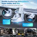 FONKEN for Starlink Mini Car Mount for Dashboard for Starlink Mini Dash Mount for Starlink Mini Suction Cup Mount for Dashboard & Windshield Suitable Most Vehicles and Ensures Stable Satellite Signal