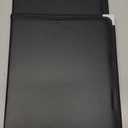 Pu Leather Menu Cover Sleeves Practical Menu Holder for Restaurants Cafes and Bars Easy to Clean Faux Leather Design Black