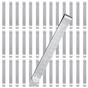Cindeer 40 Pcs Sewing Clips Stainless Steel Hemming Clips Metal Hemming Tool 3 Inches with Measurements for Fabric Quilting Pinning and Marking Accessories