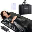 Infrared Sauna Blanket for Home, Gentle Deep Heat for Relaxation & Recovery, Portable Wellness Wrap for Full Body, Self Care Gifts for Women, Machine Washable PU Leather, 85158F & Timer, 6 x 2.6 FT