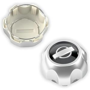 2pcs Silver Wheel Center Caps Compatible with Nissan Frontier 2000-2002 & Xterra 2000-2004 16inch Wheels Replacement for 40315-7Z100