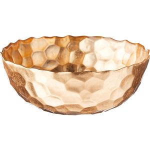 Odessa Gold Glass Bowl, 9.5-Inch