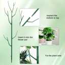 5 Pack Stackable Plant Support Stakes, Climbing Plant Support Structures for Monstera, Pothos, Philodendron Garden Plant Stakes for Indoor Outdoor Plants (Green)