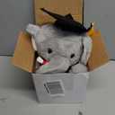 Chalyna 10 Inch 2026 Graduation Elephant Stuffed Animal Plush with Diploma Tassel Graduation Hat Embroidered Blessings Preschool Kindergarten Gift for Student, Kids, Friends, Relatives
