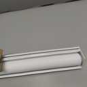 ChrisDowa Cordless Blackout Roller Shades for Windows, Striped Free-Stop Window Blinds with Privacy, Thermal Insulated Window Shades for Home, Office and Door. White, 20" W x 72" H