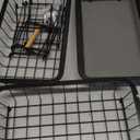 ANTOPY 3 Tier Fruit Basket with 2 Banana Hangers, Countertop Fruit Vegetable Basket Bowl for Kitchen Counter Metal Mesh Basket Fruits Stand Produce Holder Organizer for Onion Potato Bread Snack Veggie