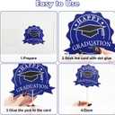 Graduation Decorations 2026 32Pcs Blue Graduation Table Decorations Centerpiece Sticks with Lights for College High School Any Grade Party Decor Supplies Photo Props