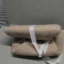 Baby Changing Basket Foldable Baby Changing Pad and Waterpoof Cover, Premium Handmade Cotton Rope Reinforced Moses Baskets Changing Table Topper, Built-in Security Strap (Warm Brown)