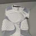 COOLOMG Youth Baseball Chest Protector Padded Compression Shirt Sleeveless Softball Football Lacrosse Rib Heart Sternum Guard Small