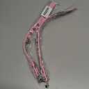 2 x Leather Dog Collar with Bell and Star Studs, Dog Collars for Female, Male Dogs (M: 11 - 14 in, Pink)