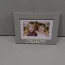 Juvale 4x6 and 5x7 Cousins Picture Frame, Cousins Word Attachment, White Beveled Mat (9x0.5x7.1 In, Gray)