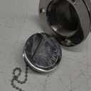 Boat Deck Fill/Filler Cap Keyless - Angled Neck 1-1/2"(38mm) Fuel Marine 316 Stainless Steel