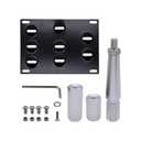 HiSport No Drill Front Bumper Tow Hook License Plate Mounting Bracket Adapter Kit Compatible with Infiniti G35 G37 Q60 2008-2015, Infiniti Q50 2014-up, Nissan GT-R 2007-2018 & Nissan 370Z 2013-2018