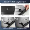 Monitor Arm/Mount VESA Bracket Adapter Compatible with hp Envy 27s VESA 100 * 100mm 75 * 75mm black