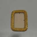 Vintage Picture Frame 3x4 Gold Resin Photo Frame Tabletop Wall Hanging Photo Frame for Home Decor