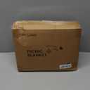 Tiny Land Picnic Blankets, 2 in1 Double Layer Waterproof Mat + Blanket, Foldable Beach Mat,Outdoor Blanket, Portable Camping Blanket, Extra Large Beach Mat, for Camping Park Beach Grass (White)