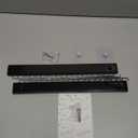 StorageWorks Tie Rack with 20 Hooks, 2-Pack Wall-Mounted Wooden Hangers for Neckties, Belts, Hats, Black