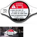 Radiator Cap, Engine Coolant Anti-Heat Cap Compatible with 1994-2006 Honda Accord 1992-2005 Civic 1997-2005 CRV 1995-2007 Odyssey 2003-2008 Pilot, Repalces OEM# 19045-PAA-A01 19045-RAA-003