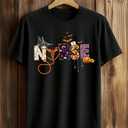 Nurse T-Shirt Black Halloween Small