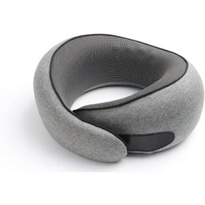 Advanced Memory Foam Neck Travel Pillow, Neck Pillow Airplane with Eye Mask & Ear Plugs, Designed for The Comfort of Travel & Office, Travel Pillow for Plane, Car, Home, Work, Grey