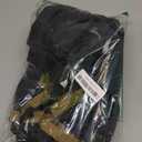 BRKURLEG Black Dog Coat with Harness, Dog Winter Jacket, Dogs Onesie Body Warm Jackets, Small Dogs Winter Coats Reflective Windproof Warm Cold Weather Coats, Pet Waterproof Jacket Hiking L