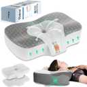 Elviros Cervical Memory Foam Neck Pillow for Side Sleeping, Orthopedic Pillows for Back and Stomach Sleepers, Adjustable Ergonomic Bed Pillow Pain Relief, CertiPUR-US, Grey