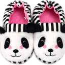 Enteer Baby Girls' House Slippers with Non-Slip Rubber
