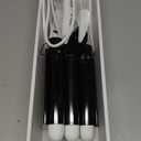 Three Barrel Curling Hair Crimper: Aleath Dual Voltage Crimper Hair Tool - 1 inch 3 Barrels Curler Iron Wand (Dark Black)
