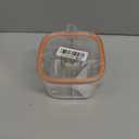 Clear Plastic Condiment Jars - 4 Compartment Set with Lid, Cover and Serving Spoons for Salt, Pepper, Powder