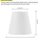Set of 6 Clip-on Mini Chandelier Lamp Shades,3.5" x 5.1" x 5.5",Small Barrel,Handmade,Traditional Decorative,Natural Linen Lamp Shade,Modern European Style Bell Shade (White)