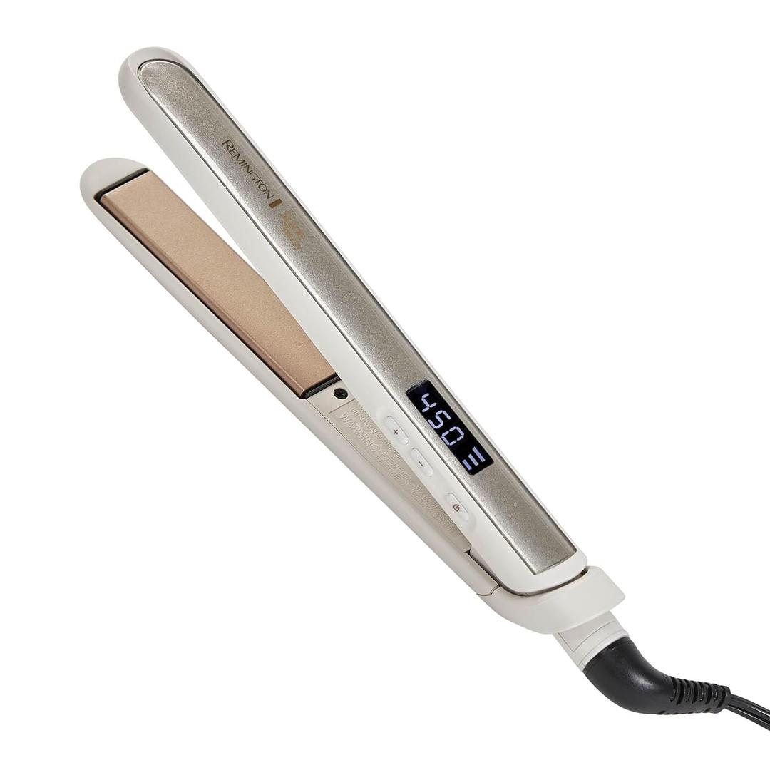 Remington Shine Therapy 1 inch Hair Straightener Iron, Flat Iron Infused with Argan Oil & Keratin, Professional Ceramic Flat Iron for Less Frizz, Shines and Smooth, Styling Tools