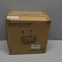 Wire Hanging Storage Basket 2 Packs, Wall Mounted Kitchen Bathroom Storage Basket, Home Multi-Functional, no Punching, Bearing Strong, Suitable for Home, Office,Black