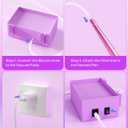 Electric Diamond Painting Pen  Plug-in Vacuum Drill Picker Tool with Built-in Tray, No Wax Needed, USB Diamond Art Painting Pen for Adults & Kids, E-Painter for Diamond Painting Kits(Purple)