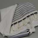 Tititex Solid White Cloth Fabric Shower Curtain Liner with 2 Magnets - Texture Pressure Bubble Soft Hotel Quality Waterproof Shower Liner, Light-Weight & Machine Washable 72x84 inch