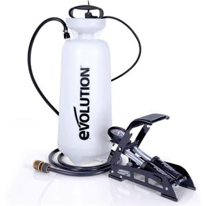 Evolution 35 Gal Pressurized Water Tank With Foot Pump And 9 Ft 10 In Hose For Dust Suppression, White