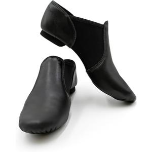 Capezio "E" Series EJ2C Jazz Slip On(Little Kid/ Big Kid), Black, 12 W US Little Kid
